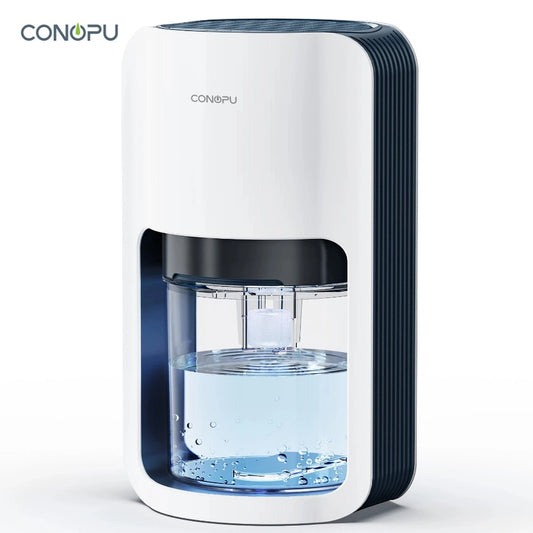 CONOPU Semiconductor Dehumidifier CS06, 1200ml, Ultra-Quiet, Auto-Defrost, 7-Color LED, Compact for 10-15m² rooms
