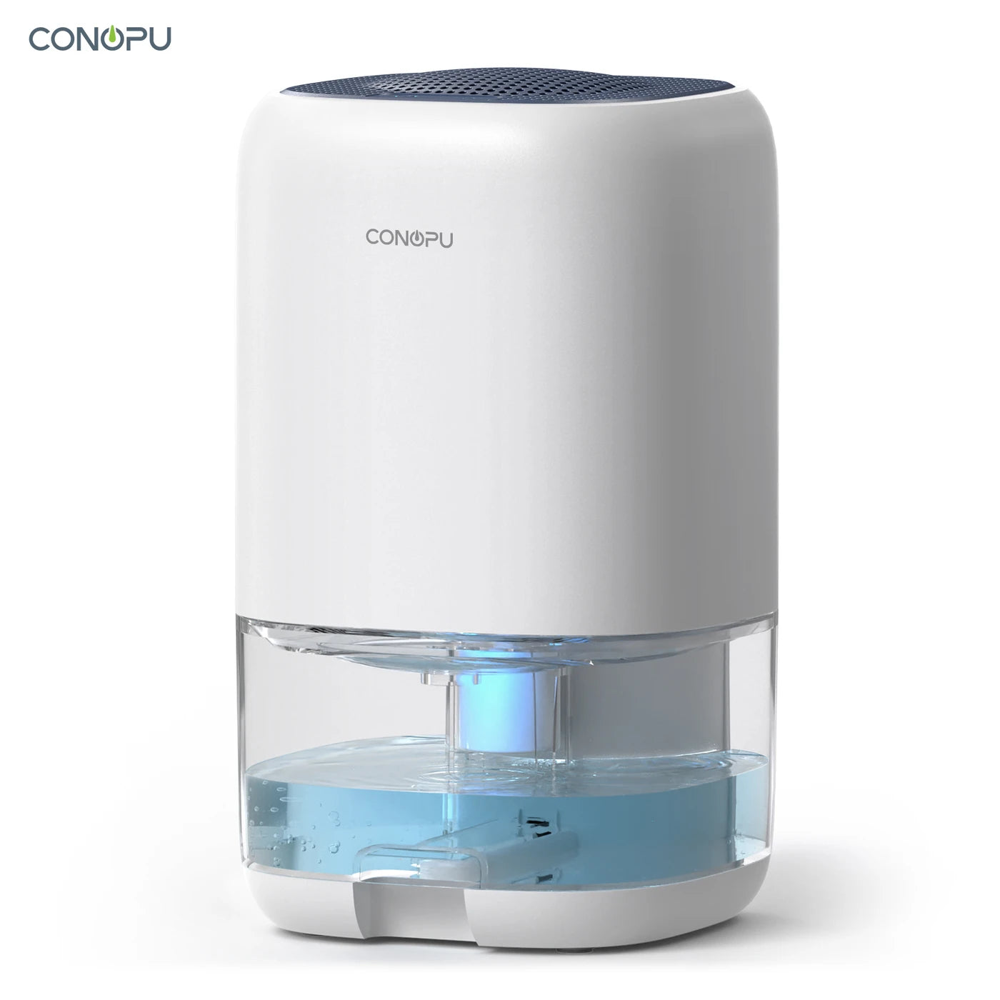 CONOPU Dehumidifier CS01H, 1000ml Water Tank, Ideal for Small Spaces, 450ml/Day Moisture Removal, Ultra-Quiet, 7-Color LED Ambient Light, Removable & Washable Tank, Portable