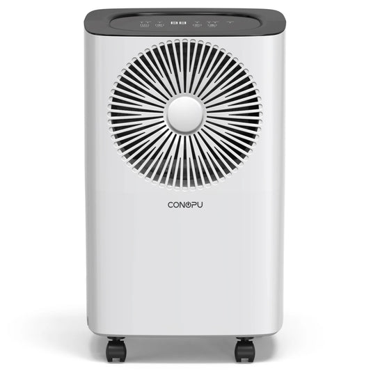 CONOPU 12L/day Dehumidifier CSD08 - Auto Humidity Control, 24H Timer & Clothes Drying Mode, Energy-Efficient, Ideal for Apartments, Basements, Laundry Rooms