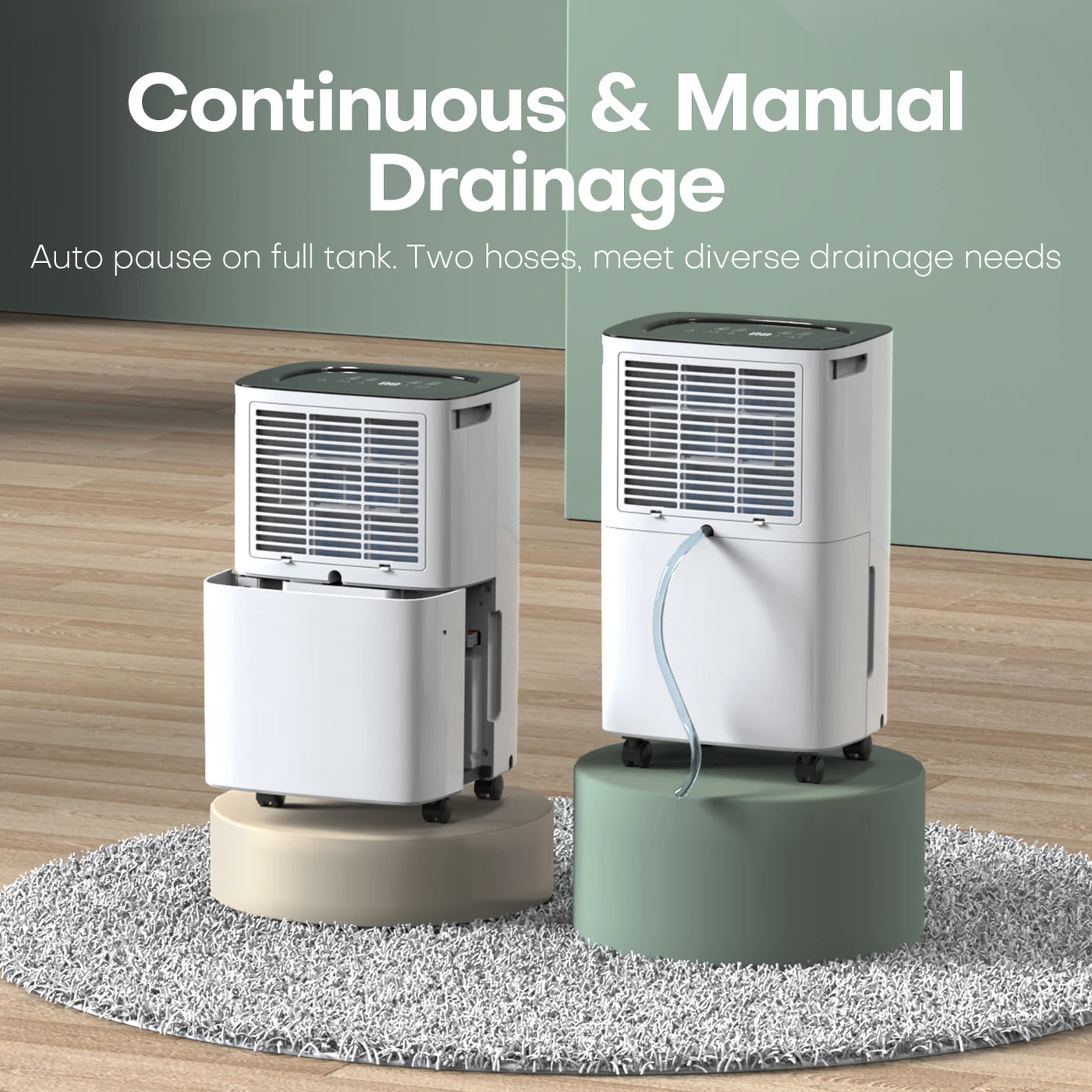 CONOPU 12L/day Dehumidifier CSD08 - Auto Humidity Control, 24H Timer & Clothes Drying Mode, Energy-Efficient, Ideal for Apartments, Basements, Laundry Rooms