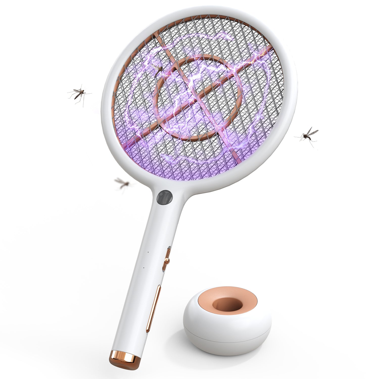 CONOPU Electric Fly Swatter, 4000V, USB Charging Base & 1200mAh Rechar